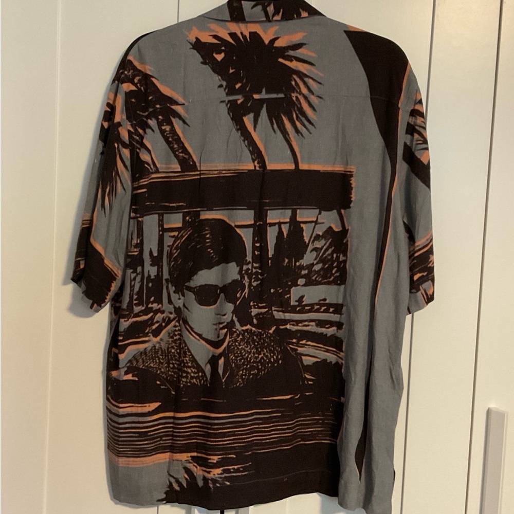 Paul Smith Getaway Shirt in Black and Orange XL - Picture 2 of 4